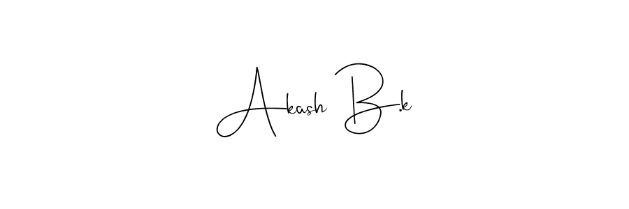 Once you've used our free online signature maker to create your best signature Andilay-7BmLP style, it's time to enjoy all of the benefits that Akash B.k name signing documents. Akash B.k signature style 4 images and pictures png