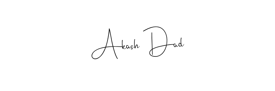How to make Akash Dad signature? Andilay-7BmLP is a professional autograph style. Create handwritten signature for Akash Dad name. Akash Dad signature style 4 images and pictures png