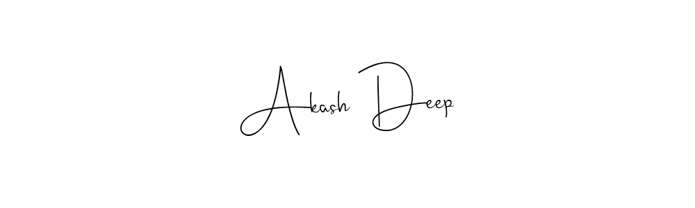 Also we have Akash Deep name is the best signature style. Create professional handwritten signature collection using Andilay-7BmLP autograph style. Akash Deep signature style 4 images and pictures png