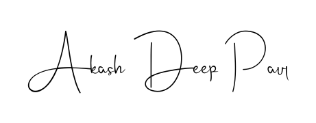 How to make Akash Deep Paul name signature. Use Andilay-7BmLP style for creating short signs online. This is the latest handwritten sign. Akash Deep Paul signature style 4 images and pictures png