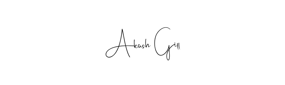 Once you've used our free online signature maker to create your best signature Andilay-7BmLP style, it's time to enjoy all of the benefits that Akash Gill name signing documents. Akash Gill signature style 4 images and pictures png