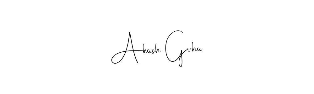 The best way (Andilay-7BmLP) to make a short signature is to pick only two or three words in your name. The name Akash Guha include a total of six letters. For converting this name. Akash Guha signature style 4 images and pictures png