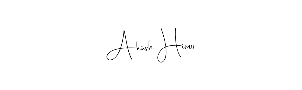 The best way (Andilay-7BmLP) to make a short signature is to pick only two or three words in your name. The name Akash Himu include a total of six letters. For converting this name. Akash Himu signature style 4 images and pictures png