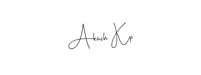 Make a beautiful signature design for name Akash Kp. Use this online signature maker to create a handwritten signature for free. Akash Kp signature style 4 images and pictures png