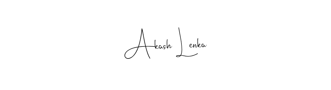 Design your own signature with our free online signature maker. With this signature software, you can create a handwritten (Andilay-7BmLP) signature for name Akash Lenka. Akash Lenka signature style 4 images and pictures png