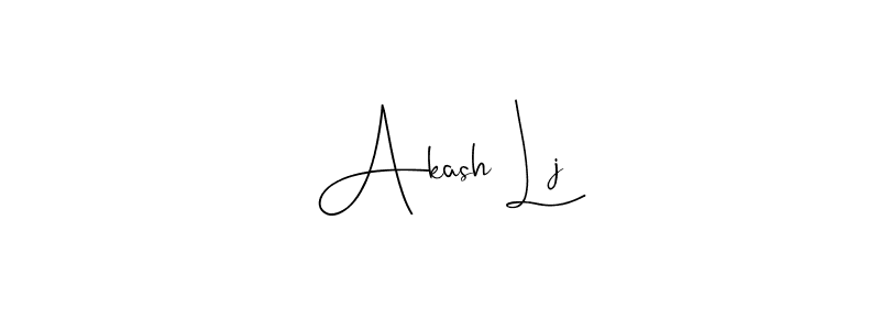 You should practise on your own different ways (Andilay-7BmLP) to write your name (Akash Lj) in signature. don't let someone else do it for you. Akash Lj signature style 4 images and pictures png