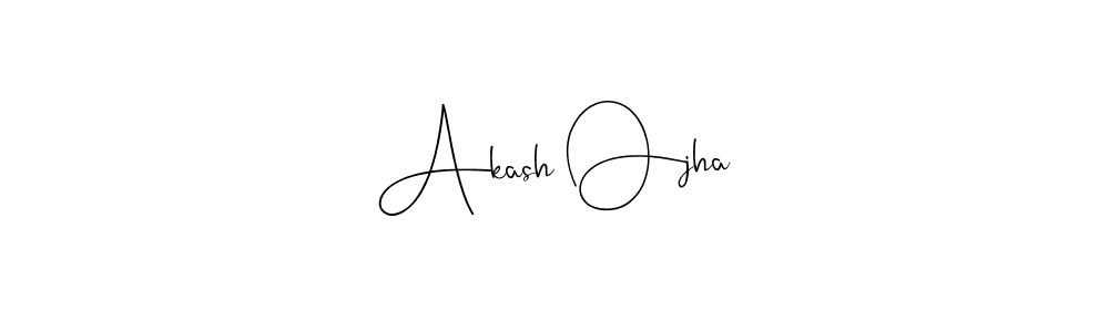 Design your own signature with our free online signature maker. With this signature software, you can create a handwritten (Andilay-7BmLP) signature for name Akash Ojha. Akash Ojha signature style 4 images and pictures png