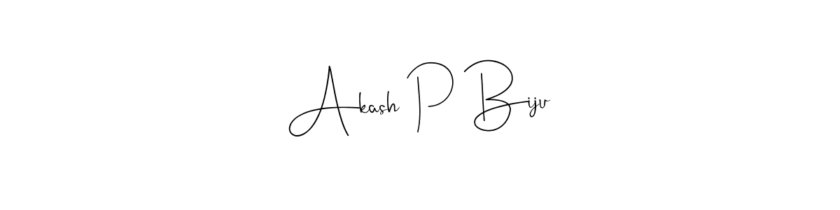 This is the best signature style for the Akash P Biju name. Also you like these signature font (Andilay-7BmLP). Mix name signature. Akash P Biju signature style 4 images and pictures png