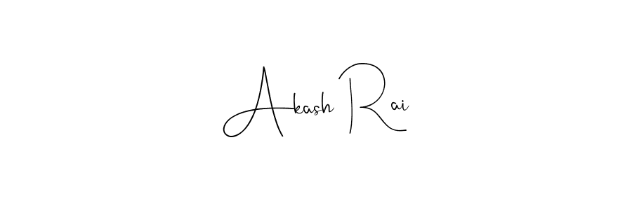 Akash Rai stylish signature style. Best Handwritten Sign (Andilay-7BmLP) for my name. Handwritten Signature Collection Ideas for my name Akash Rai. Akash Rai signature style 4 images and pictures png