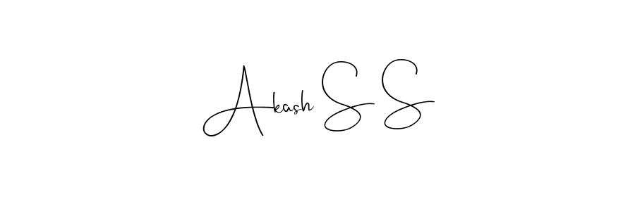 Also we have Akash S S name is the best signature style. Create professional handwritten signature collection using Andilay-7BmLP autograph style. Akash S S signature style 4 images and pictures png