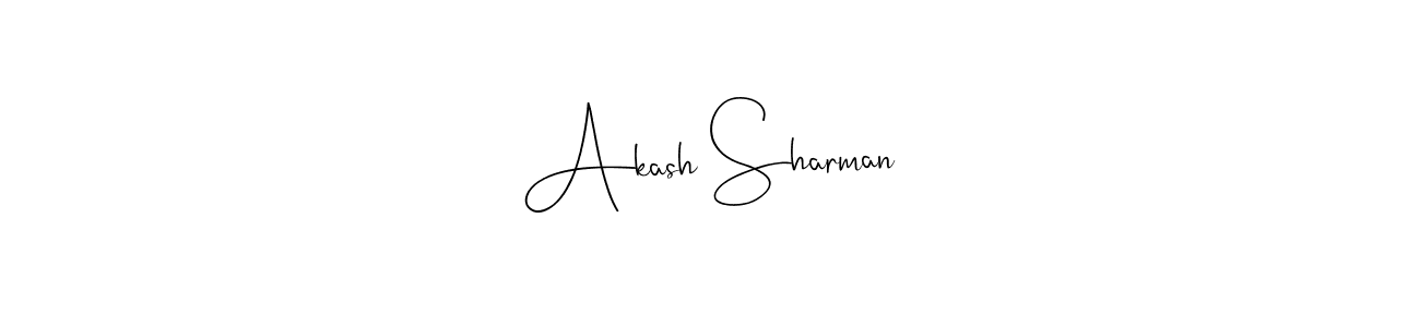 Once you've used our free online signature maker to create your best signature Andilay-7BmLP style, it's time to enjoy all of the benefits that Akash Sharman name signing documents. Akash Sharman signature style 4 images and pictures png