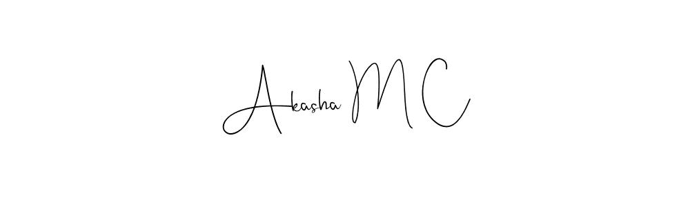 This is the best signature style for the Akasha M C name. Also you like these signature font (Andilay-7BmLP). Mix name signature. Akasha M C signature style 4 images and pictures png