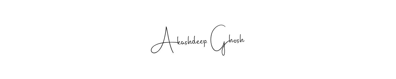 Create a beautiful signature design for name Akashdeep Ghosh. With this signature (Andilay-7BmLP) fonts, you can make a handwritten signature for free. Akashdeep Ghosh signature style 4 images and pictures png