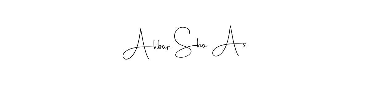 This is the best signature style for the Akbar Sha As name. Also you like these signature font (Andilay-7BmLP). Mix name signature. Akbar Sha As signature style 4 images and pictures png