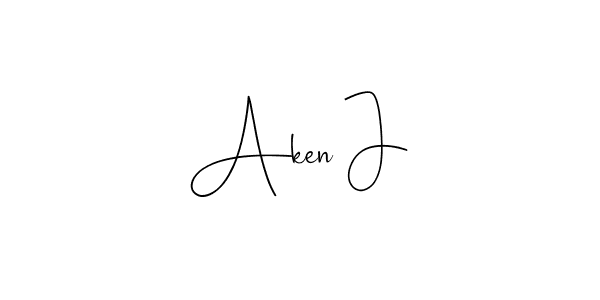 Best and Professional Signature Style for Aken J. Andilay-7BmLP Best Signature Style Collection. Aken J signature style 4 images and pictures png