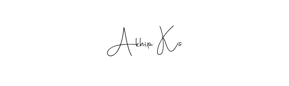 How to Draw Akhila K.s signature style? Andilay-7BmLP is a latest design signature styles for name Akhila K.s. Akhila K.s signature style 4 images and pictures png
