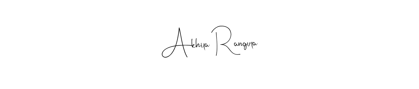 You should practise on your own different ways (Andilay-7BmLP) to write your name (Akhila Rangula) in signature. don't let someone else do it for you. Akhila Rangula signature style 4 images and pictures png