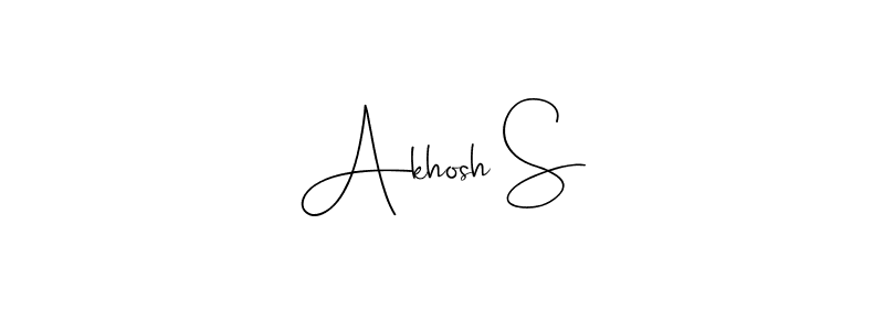 How to make Akhosh S signature? Andilay-7BmLP is a professional autograph style. Create handwritten signature for Akhosh S name. Akhosh S signature style 4 images and pictures png