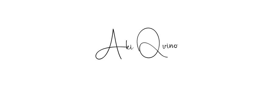 Similarly Andilay-7BmLP is the best handwritten signature design. Signature creator online .You can use it as an online autograph creator for name Aki Quino. Aki Quino signature style 4 images and pictures png