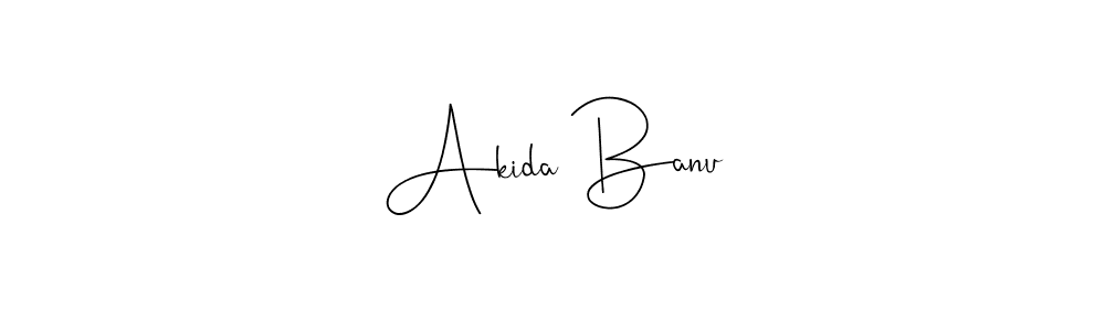 How to make Akida Banu name signature. Use Andilay-7BmLP style for creating short signs online. This is the latest handwritten sign. Akida Banu signature style 4 images and pictures png