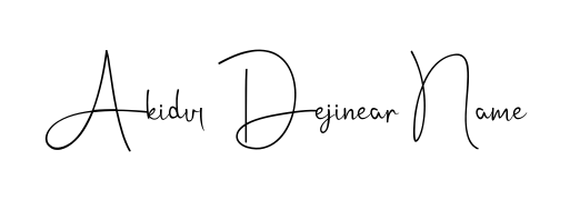 Designed for modern professionals: Akidul Dejinear Name name signature crafted with Andilay-7BmLP script. Ready for digital PDF workflows. Akidul Dejinear Name signature style 4 images and pictures png