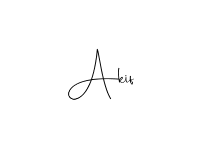 How to make Akif name signature. Use Andilay-7BmLP style for creating short signs online. This is the latest handwritten sign. Akif signature style 4 images and pictures png