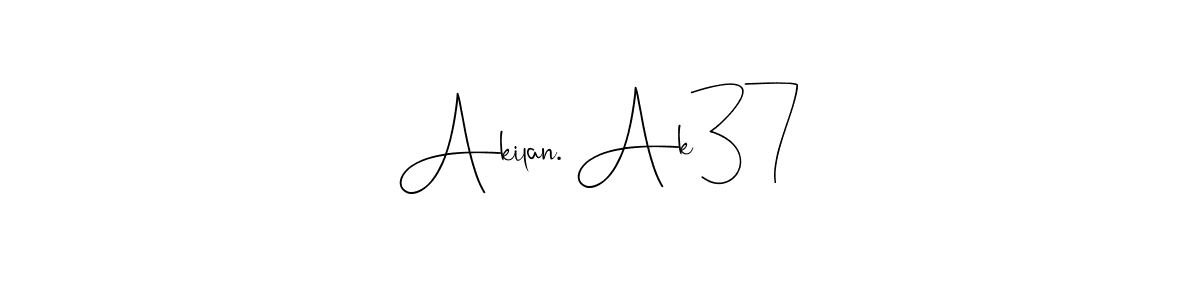 Similarly Andilay-7BmLP is the best handwritten signature design. Signature creator online .You can use it as an online autograph creator for name Akilan. Ak37. Akilan. Ak37 signature style 4 images and pictures png