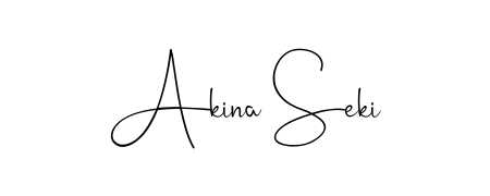 Explore multiple handwriting variations for Akina Seki including this stunning Andilay-7BmLP design. Free to use across all platforms. Akina Seki signature style 4 images and pictures png