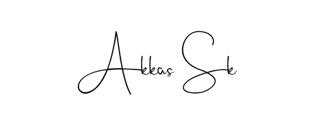 Explore multiple handwriting variations for Akkas Sk including this stunning Andilay-7BmLP design. Free to use across all platforms. Akkas Sk signature style 4 images and pictures png