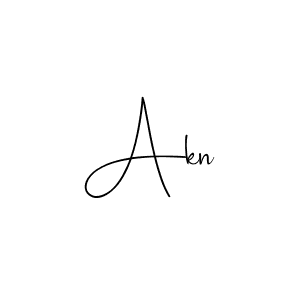 Akn stylish signature style. Best Handwritten Sign (Andilay-7BmLP) for my name. Handwritten Signature Collection Ideas for my name Akn. Akn signature style 4 images and pictures png