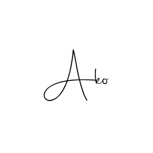 Ako stylish signature style. Best Handwritten Sign (Andilay-7BmLP) for my name. Handwritten Signature Collection Ideas for my name Ako. Ako signature style 4 images and pictures png