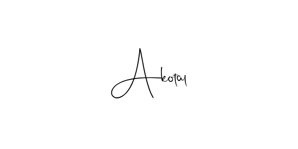 The best way (Andilay-7BmLP) to make a short signature is to pick only two or three words in your name. The name Akotal include a total of six letters. For converting this name. Akotal signature style 4 images and pictures png