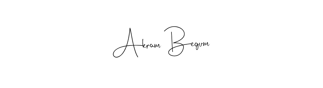 It looks lik you need a new signature style for name Akram Begum. Design unique handwritten (Andilay-7BmLP) signature with our free signature maker in just a few clicks. Akram Begum signature style 4 images and pictures png