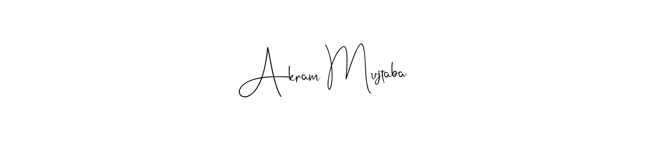 Also You can easily find your signature by using the search form. We will create Akram Mujtaba name handwritten signature images for you free of cost using Andilay-7BmLP sign style. Akram Mujtaba signature style 4 images and pictures png