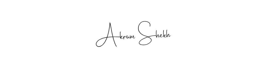 Use a signature maker to create a handwritten signature online. With this signature software, you can design (Andilay-7BmLP) your own signature for name Akram Shekh. Akram Shekh signature style 4 images and pictures png
