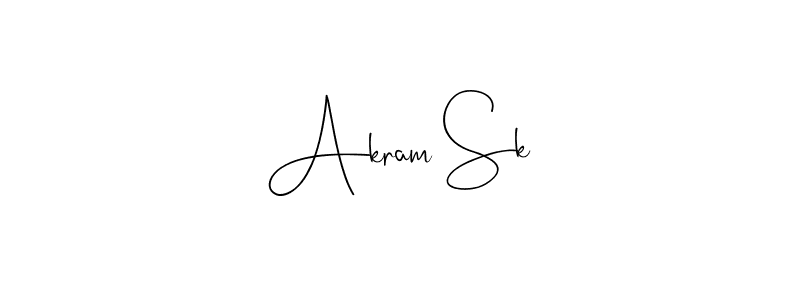 if you are searching for the best signature style for your name Akram Sk. so please give up your signature search. here we have designed multiple signature styles  using Andilay-7BmLP. Akram Sk signature style 4 images and pictures png