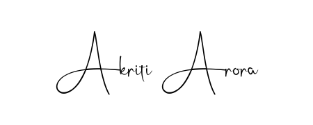 Transform the name Akriti Arora into a signature masterpiece using Andilay-7BmLP font. Ideal for photographers, artists, and creators looking for watermarks. Akriti Arora signature style 4 images and pictures png