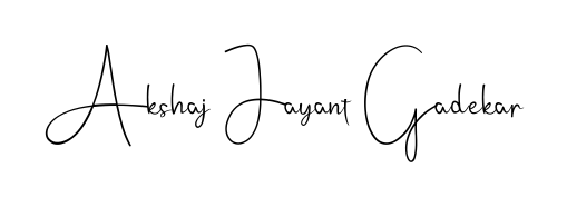 Upgrade your professional image with Akshaj Jayant Gadekar signature created with Andilay-7BmLP font. Fast, free, and watermark-free download. Akshaj Jayant Gadekar signature style 4 images and pictures png
