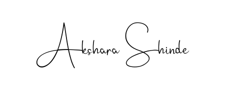 Achieve flawless digital penmanship with Akshara Shinde name in Andilay-7BmLP font. The perfect tool for creating online signatures. Akshara Shinde signature style 4 images and pictures png