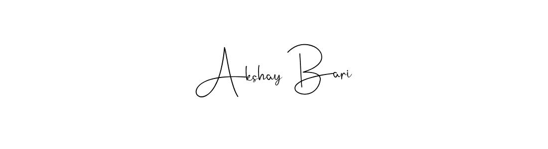 Akshay Bari stylish signature style. Best Handwritten Sign (Andilay-7BmLP) for my name. Handwritten Signature Collection Ideas for my name Akshay Bari. Akshay Bari signature style 4 images and pictures png