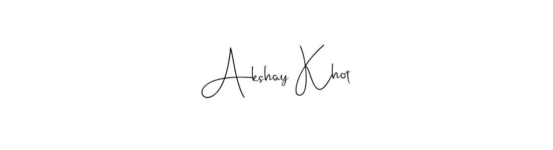 You should practise on your own different ways (Andilay-7BmLP) to write your name (Akshay Khot) in signature. don't let someone else do it for you. Akshay Khot signature style 4 images and pictures png