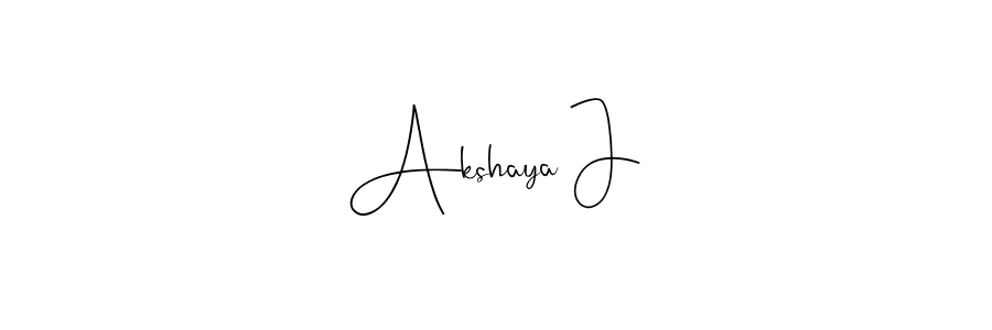 It looks lik you need a new signature style for name Akshaya J. Design unique handwritten (Andilay-7BmLP) signature with our free signature maker in just a few clicks. Akshaya J signature style 4 images and pictures png