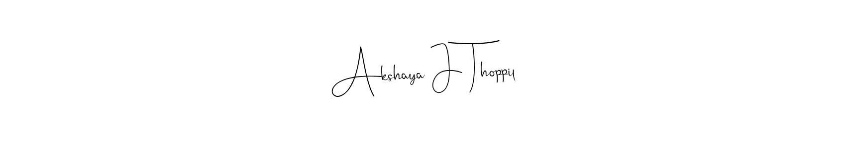 Similarly Andilay-7BmLP is the best handwritten signature design. Signature creator online .You can use it as an online autograph creator for name Akshaya J Thoppil. Akshaya J Thoppil signature style 4 images and pictures png