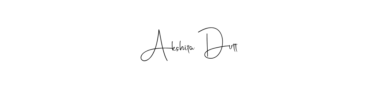 Use a signature maker to create a handwritten signature online. With this signature software, you can design (Andilay-7BmLP) your own signature for name Akshita Dutt. Akshita Dutt signature style 4 images and pictures png