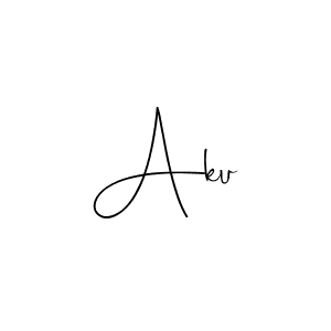 Also we have Aku name is the best signature style. Create professional handwritten signature collection using Andilay-7BmLP autograph style. Aku signature style 4 images and pictures png