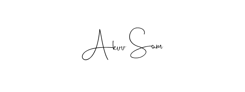 It looks lik you need a new signature style for name Akuu Sam. Design unique handwritten (Andilay-7BmLP) signature with our free signature maker in just a few clicks. Akuu Sam signature style 4 images and pictures png