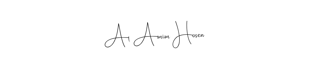 Make a beautiful signature design for name Al Amim Hosen. Use this online signature maker to create a handwritten signature for free. Al Amim Hosen signature style 4 images and pictures png