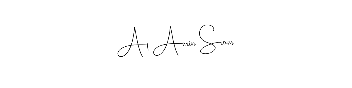 You should practise on your own different ways (Andilay-7BmLP) to write your name (Al Amin Siam) in signature. don't let someone else do it for you. Al Amin Siam signature style 4 images and pictures png