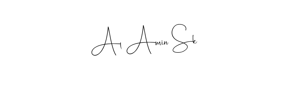 Create a beautiful signature design for name Al Amin Sk. With this signature (Andilay-7BmLP) fonts, you can make a handwritten signature for free. Al Amin Sk signature style 4 images and pictures png