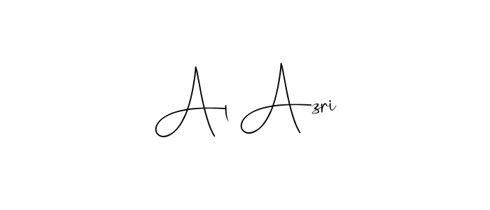 Make a beautiful signature design for name Al Azri. With this signature (Andilay-7BmLP) style, you can create a handwritten signature for free. Al Azri signature style 4 images and pictures png